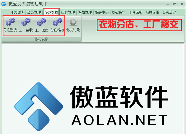 衣物分店、工廠移交